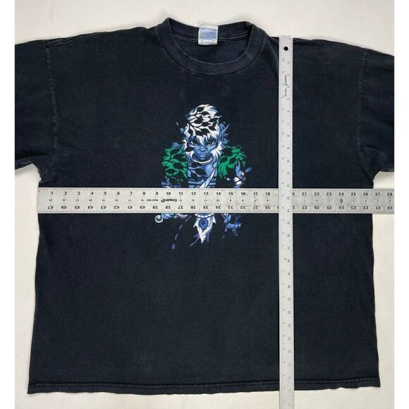 VINTAGE Elfquest Cutter Graphic T-shirt Men XXL Black Comic Book - Picture 5 of 5